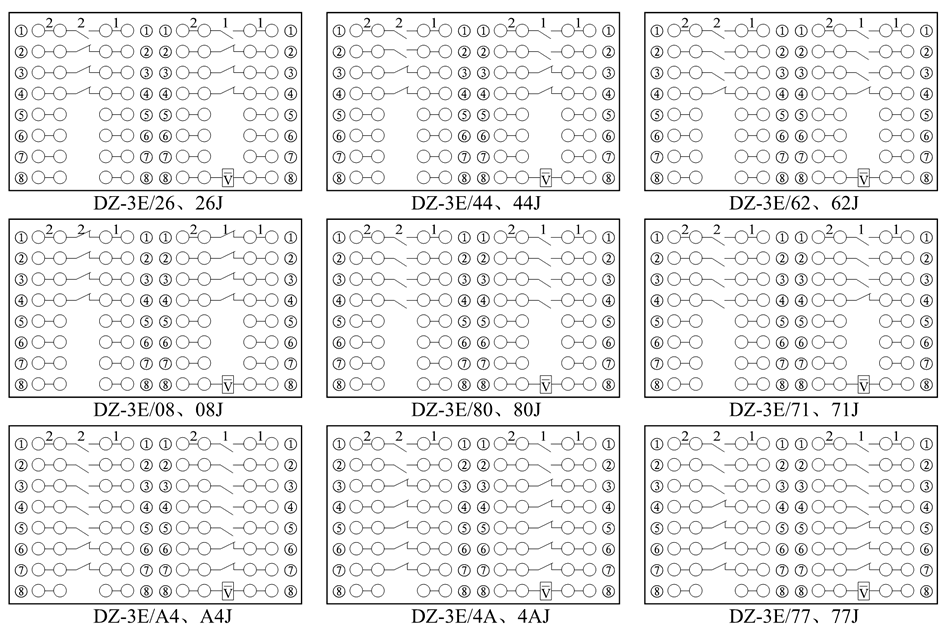 DZ-3E/26、DZ-3E/26J接線圖