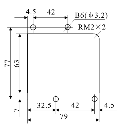 DZ-3E/A4、DZ-3E/A4J安裝開孔尺寸圖