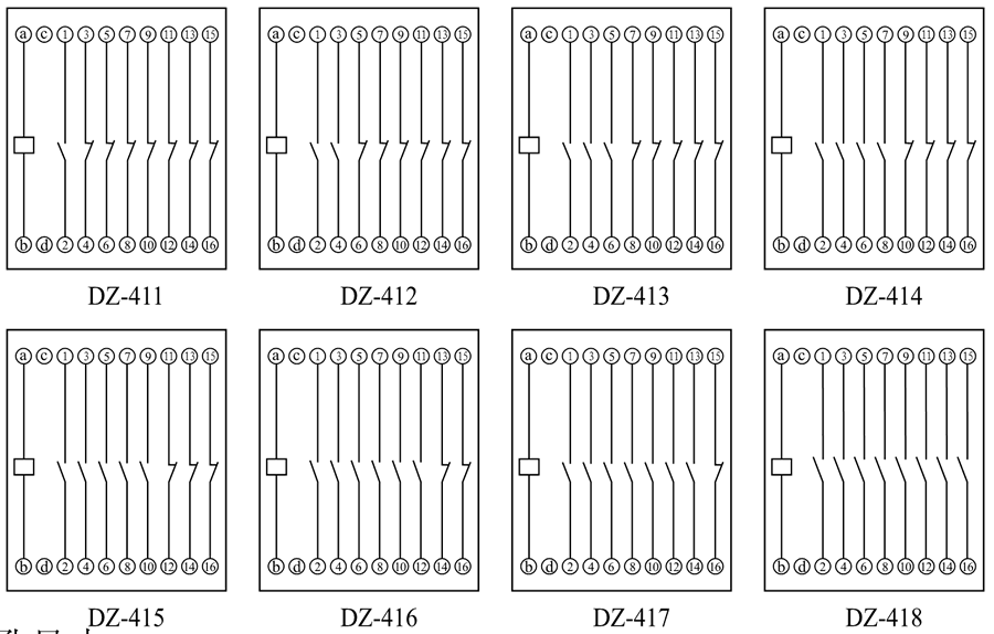 DZ-416內部接線圖
