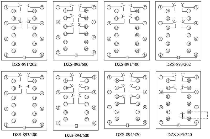 DZS-893/400內(nèi)部接線圖