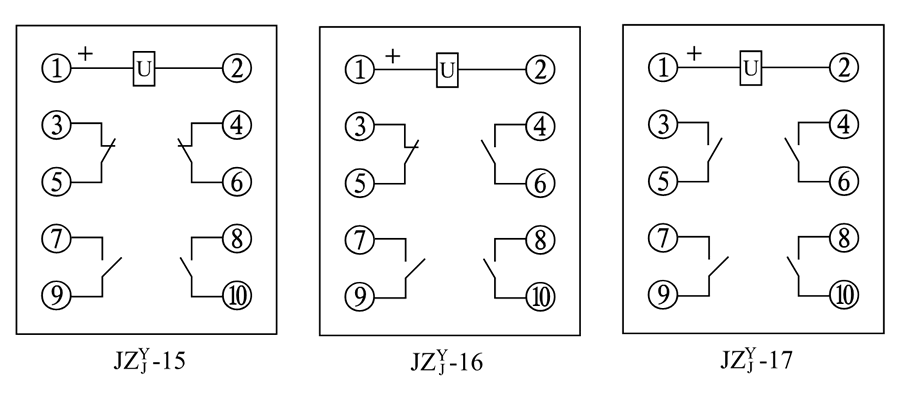 JZY-16、JZJ-16內(nèi)部接線圖