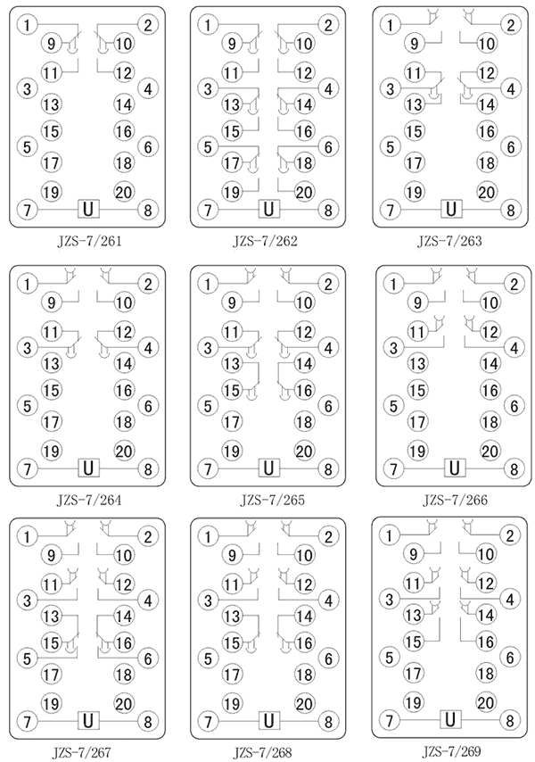 JZS-7/266內(nèi)部接線圖