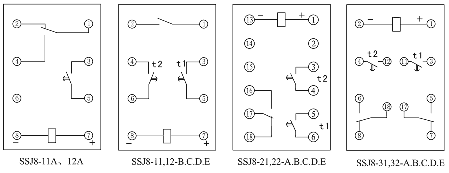 SSJ8-21C內部接線圖