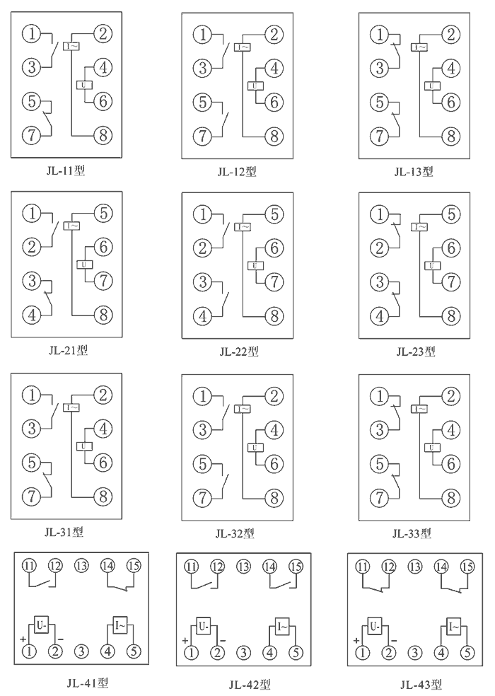 JL-12內(nèi)部接線圖