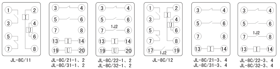 JL-8C/31-1內(nèi)部接線(xiàn)圖