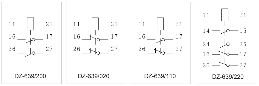 DZ-639/200內(nèi)部接線(xiàn)圖