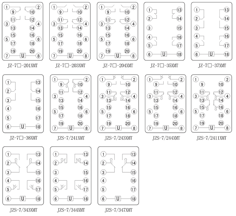 JZ-7GY-S002XMT內(nèi)部接線圖