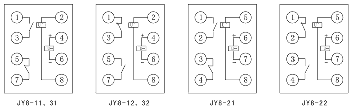 JY8-11A內(nèi)部接線圖