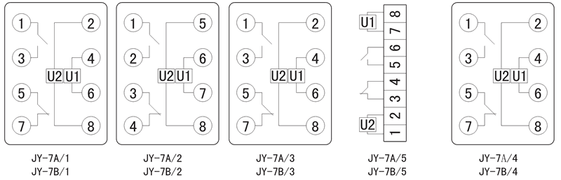 JY-7A/4內(nèi)部接線圖