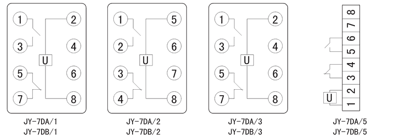 JY-7DB/2內(nèi)部接線圖