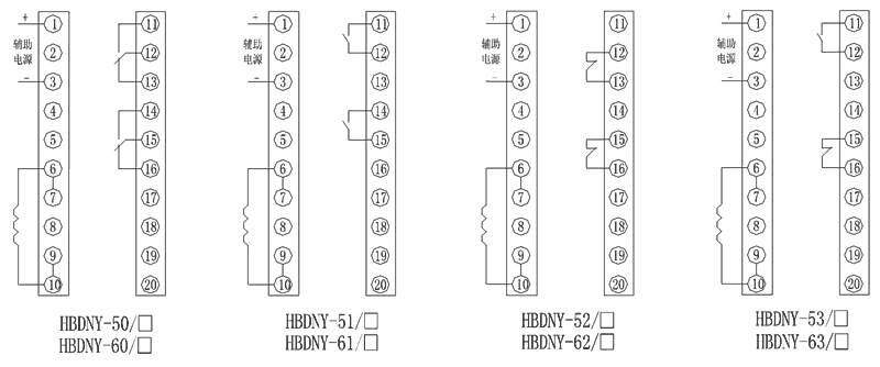 HBDNY-60/4內(nèi)部接線圖