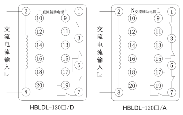 HBLDL-1202/A內(nèi)部接線圖