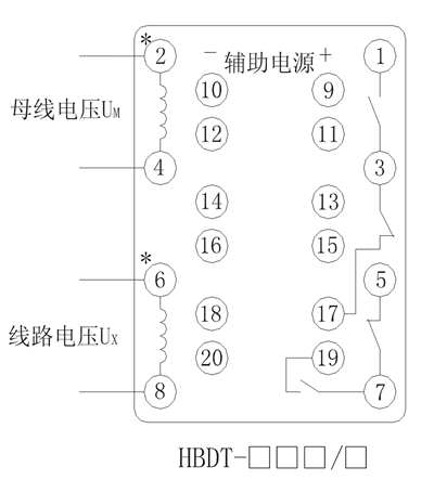 HBDT-23Q/4內(nèi)部接線圖