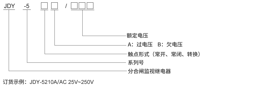 JDY-5101型號(hào)及其含義